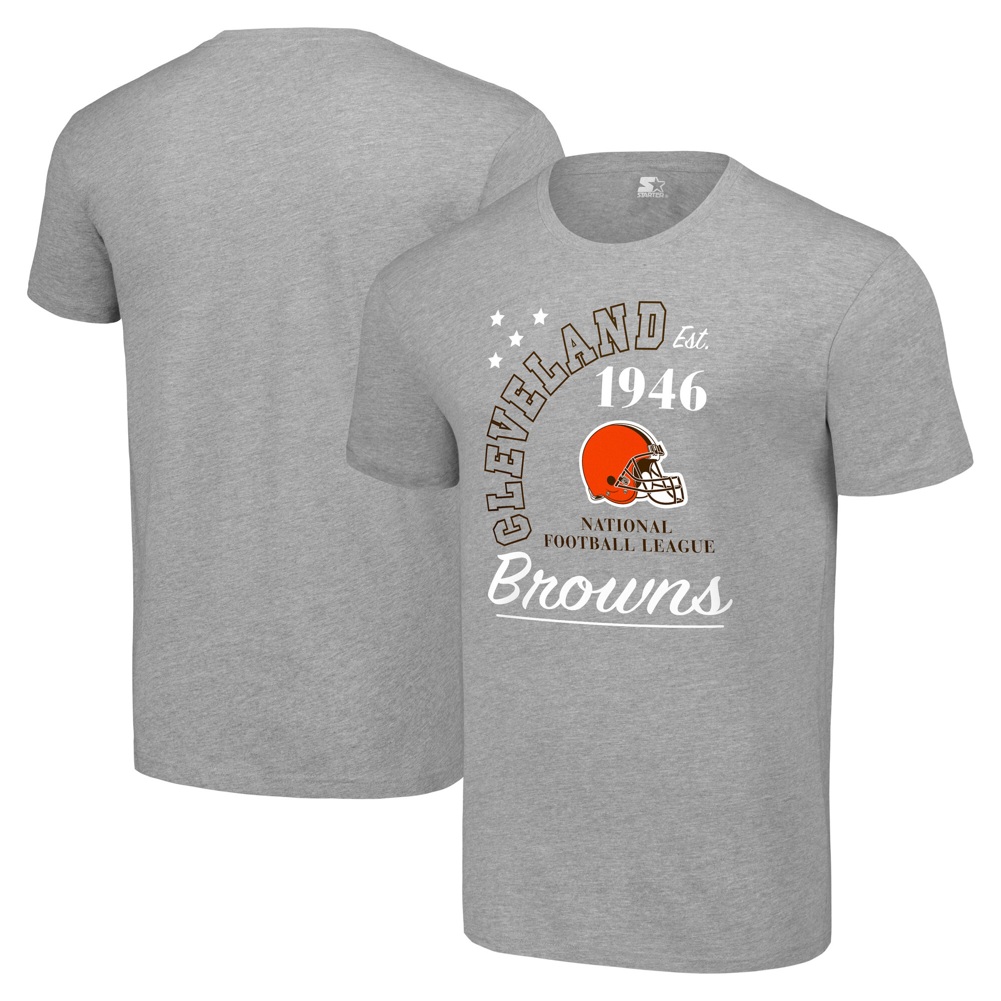 Men's Starter Heather Gray Cleveland Browns Arch City T-Shirt