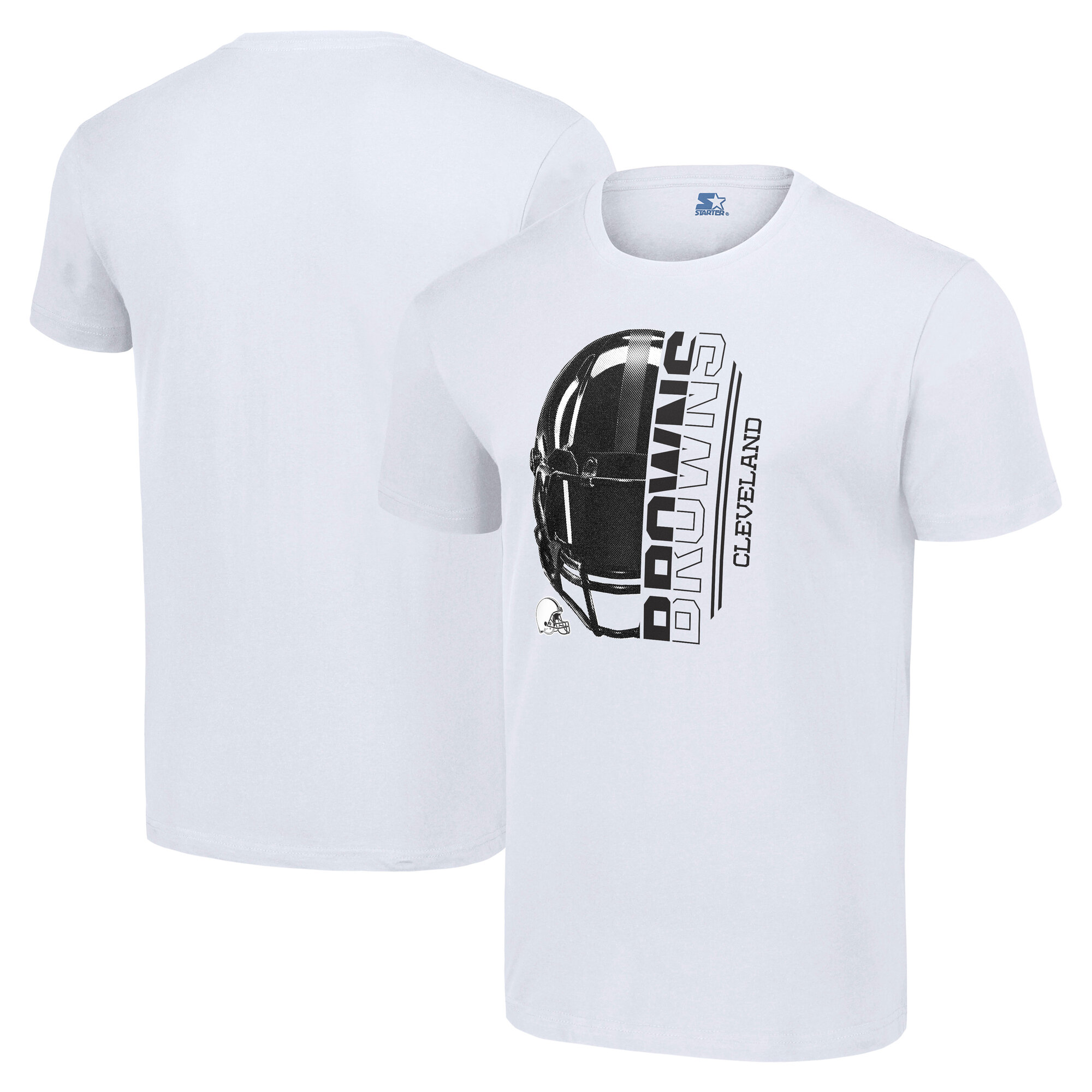 Men's Starter White Cleveland Browns T-Shirt