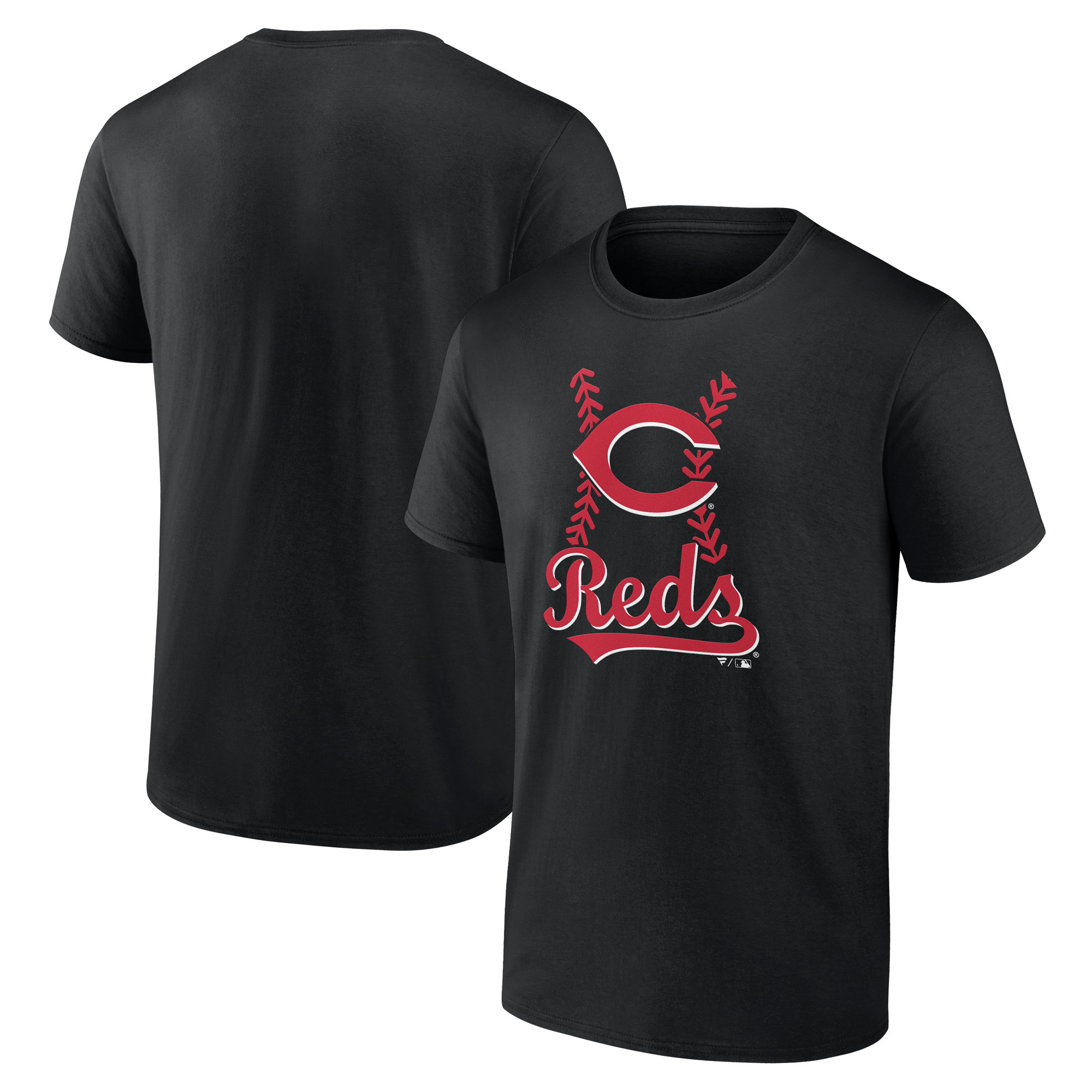 Men's Black Cincinnati Reds Fastball T-Shirt