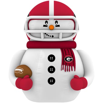 Georgia Bulldogs 7' Inflatable Snowman Player