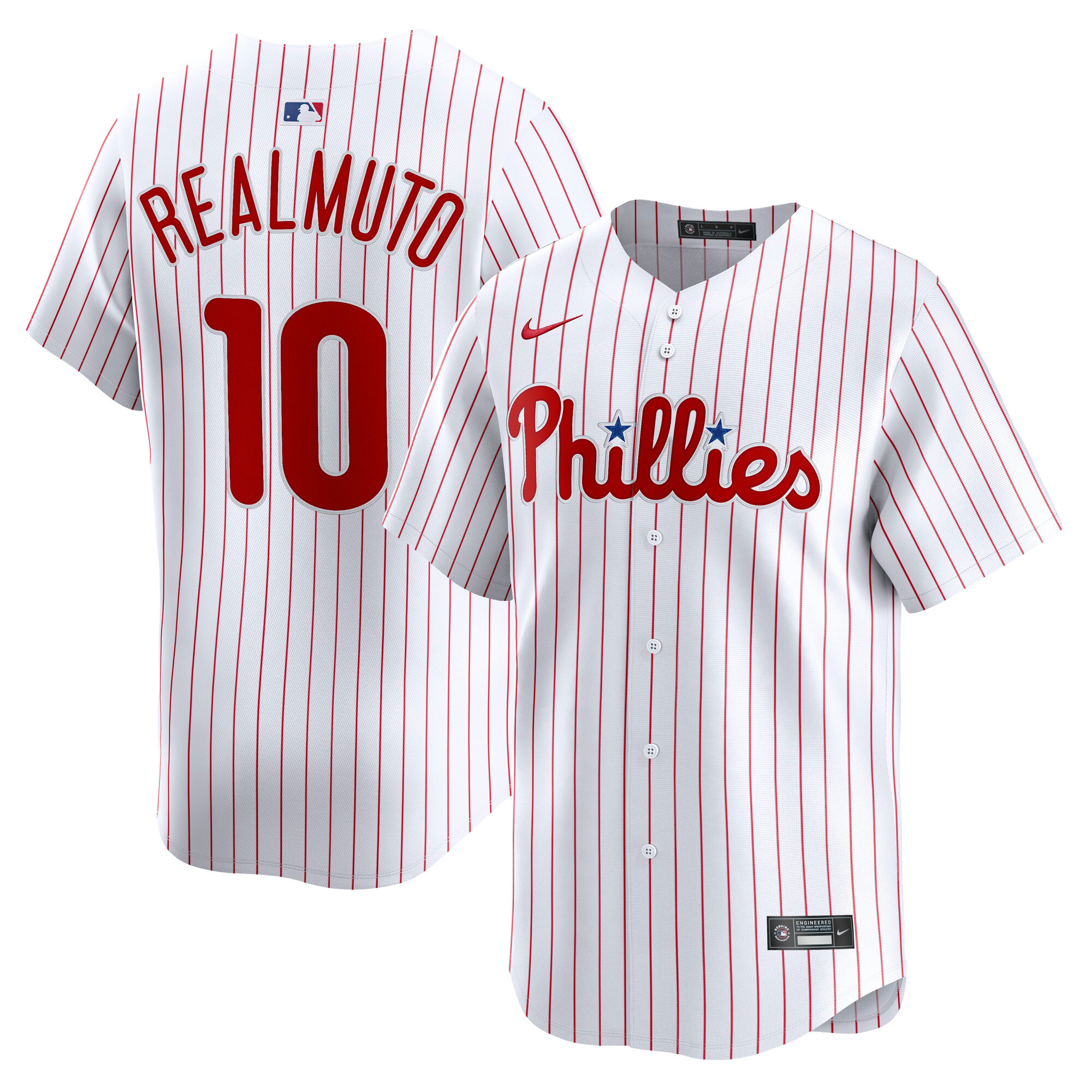 Men's Nike J.T. Realmuto White Philadelphia Phillies Home Limited Player Jersey