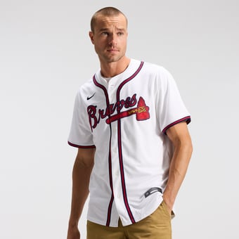 Men's Nike White Atlanta Braves Home Limited Jersey