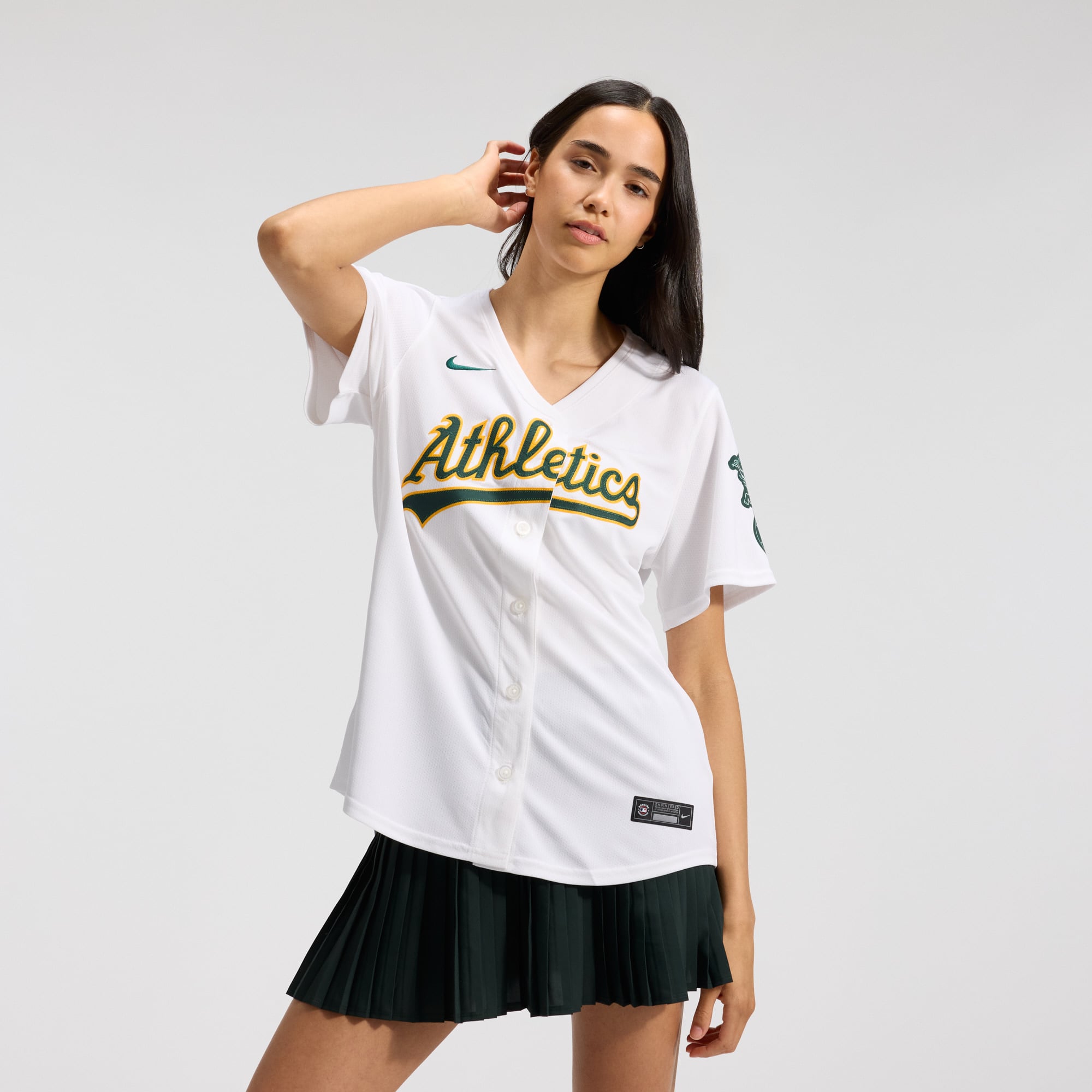 Women's Nike White Athletics Home Limited Jersey
