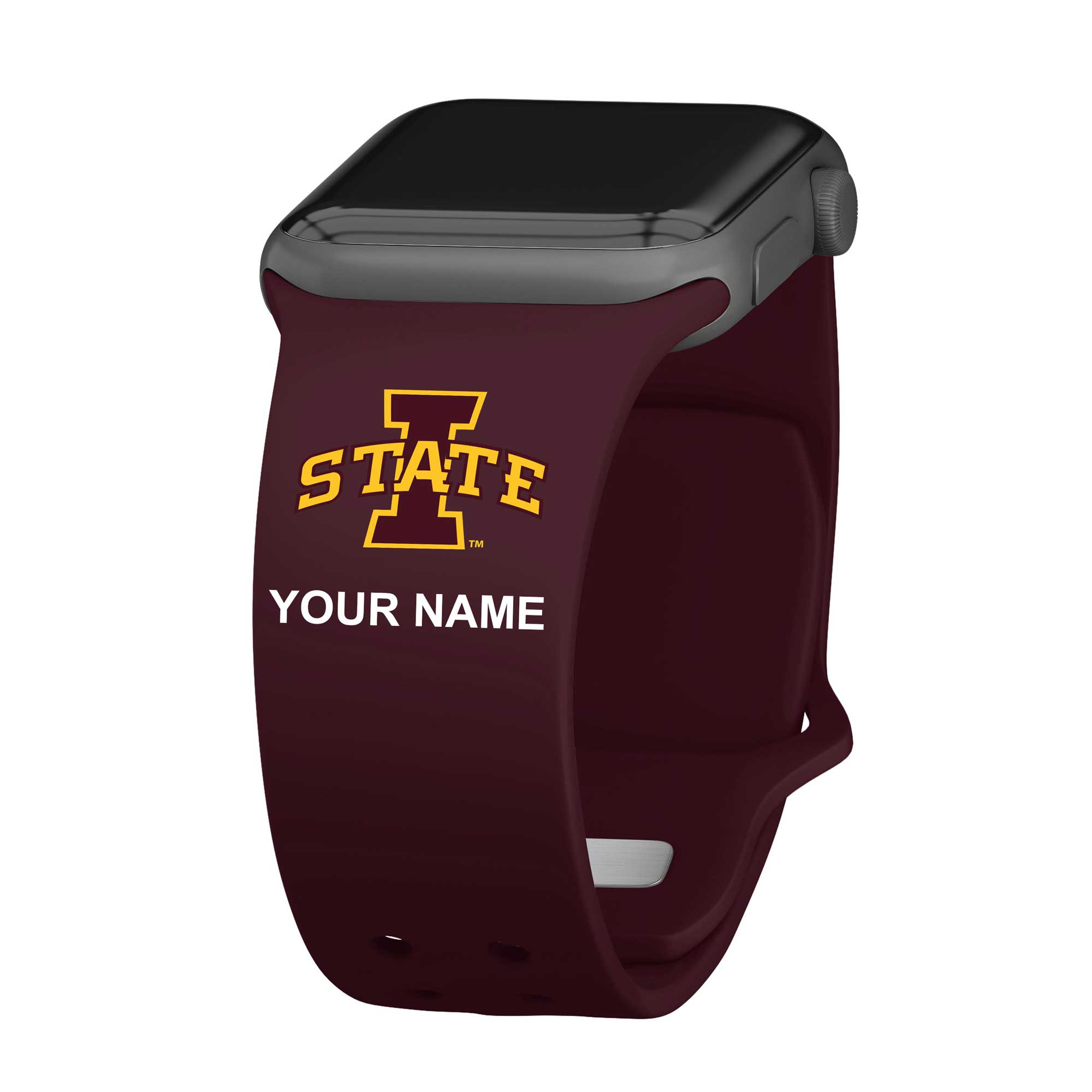 Iowa State Cyclones Personalized Silicone Apple Watch Band Iowa State Cyclones Personalized Silicone Apple Watch Band