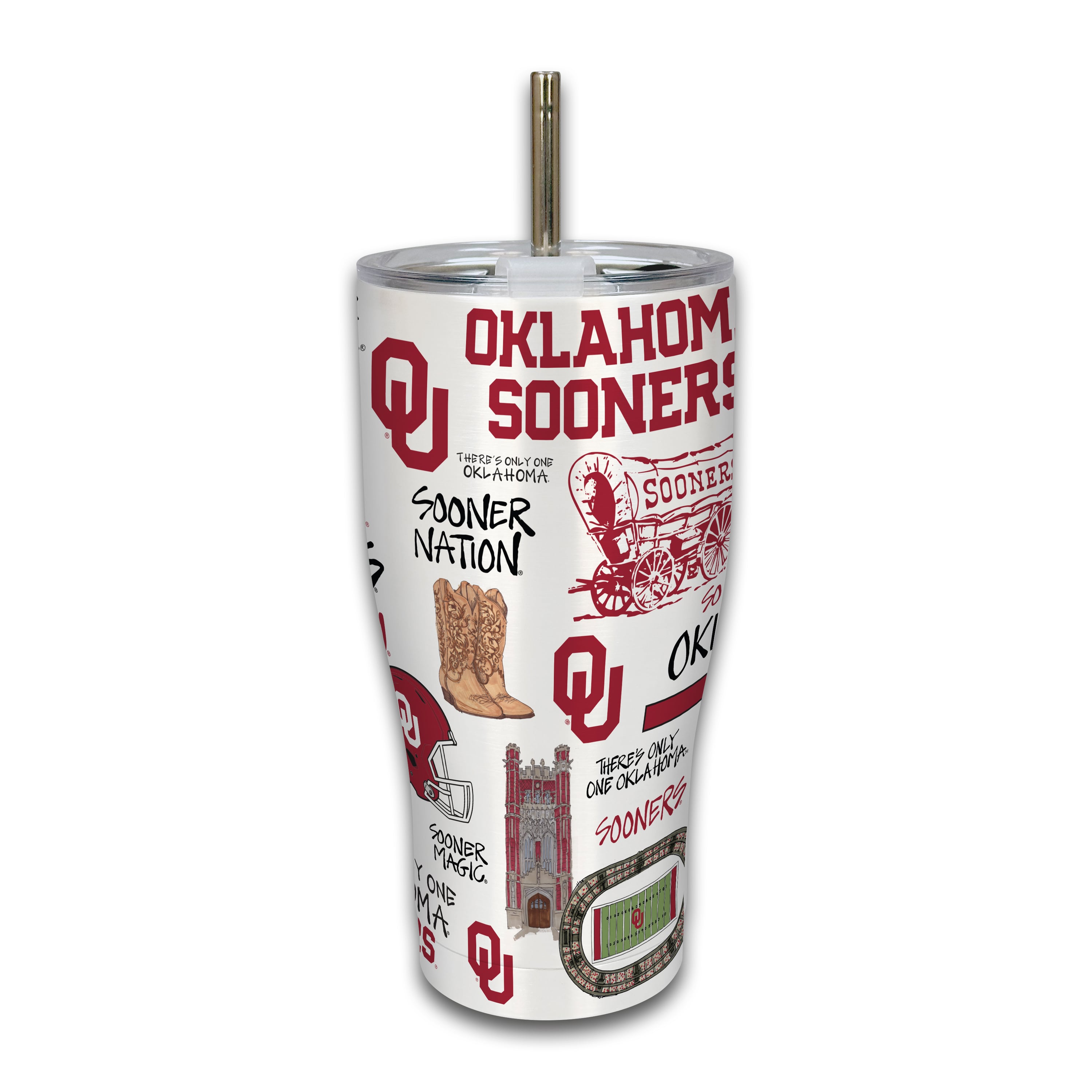 Oklahoma Sooners 30oz. Icon Metal Tumbler