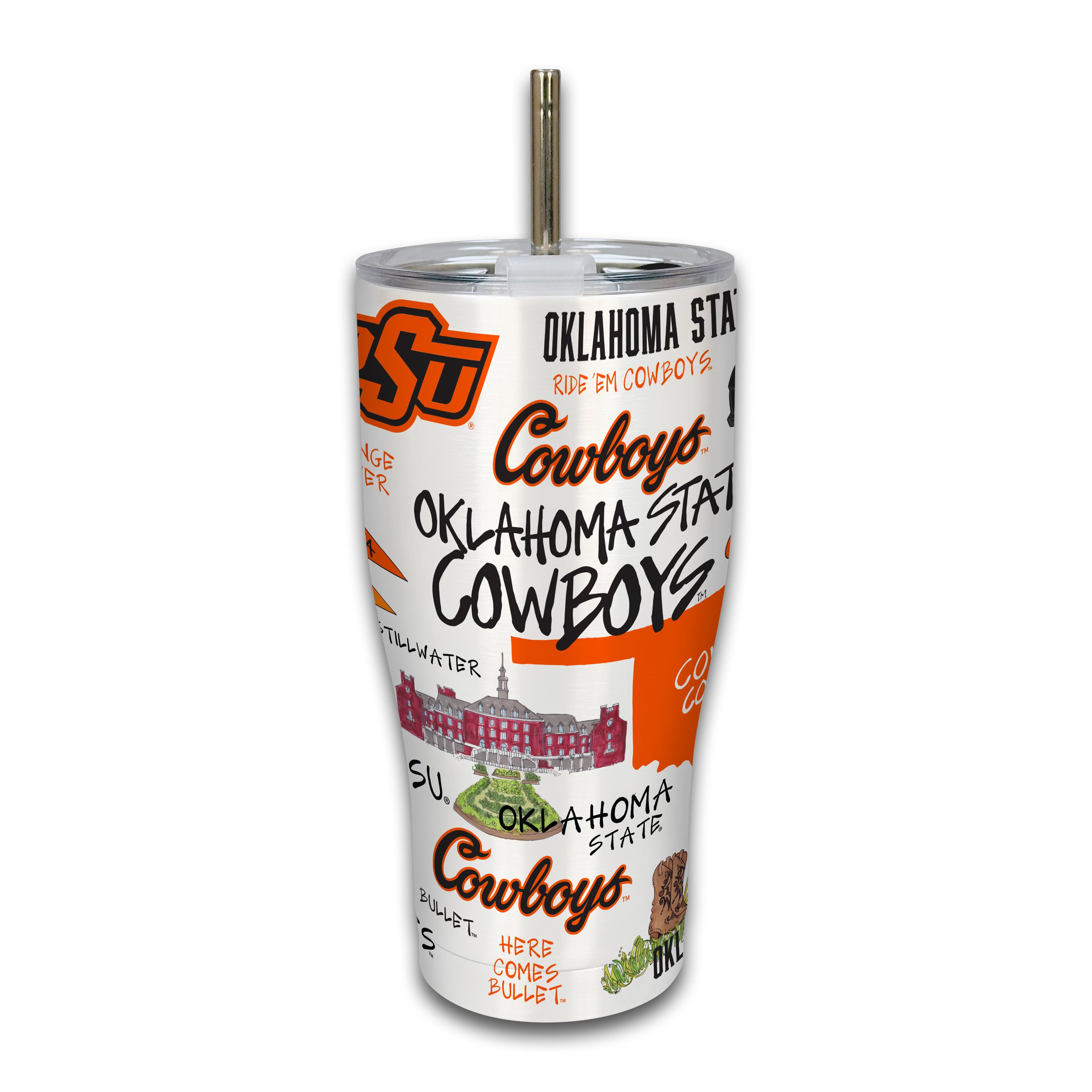 Oklahoma State Cowboys 30oz. Icon Metal Tumbler