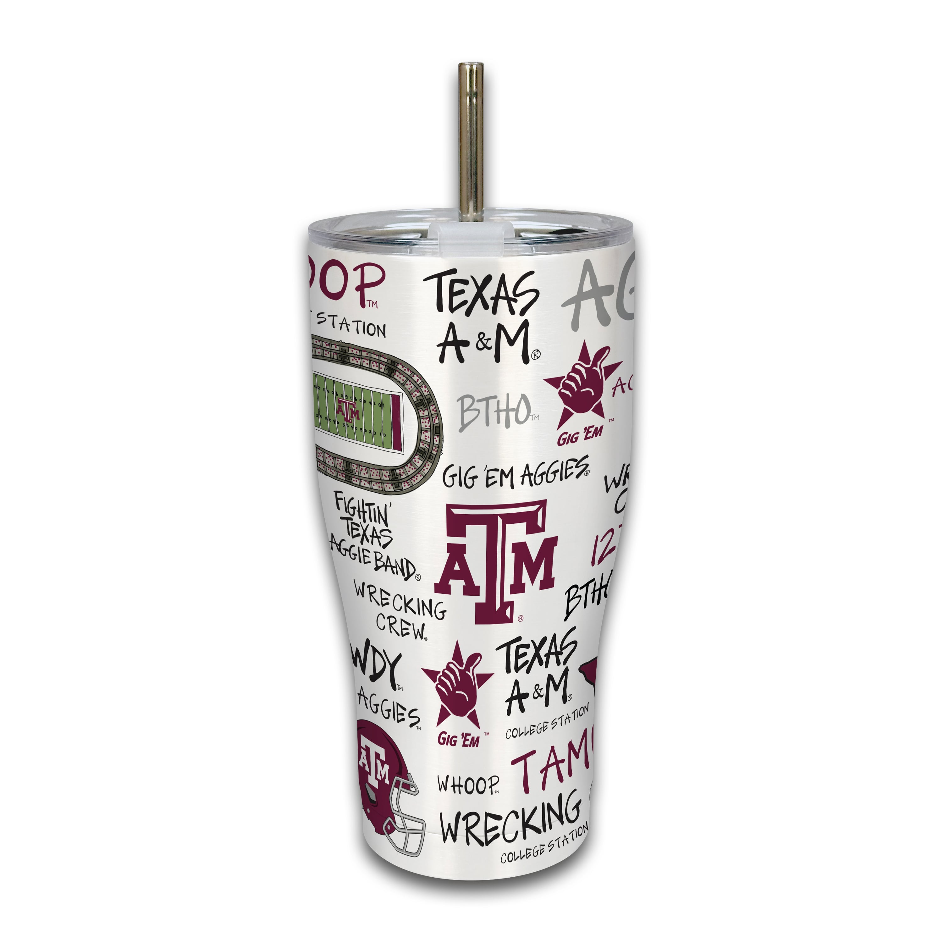 Texas A&M Aggies 30oz. Icon Metal Tumbler