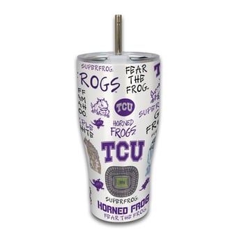 TCU Horned Frogs 30oz. Icon Metal Tumbler