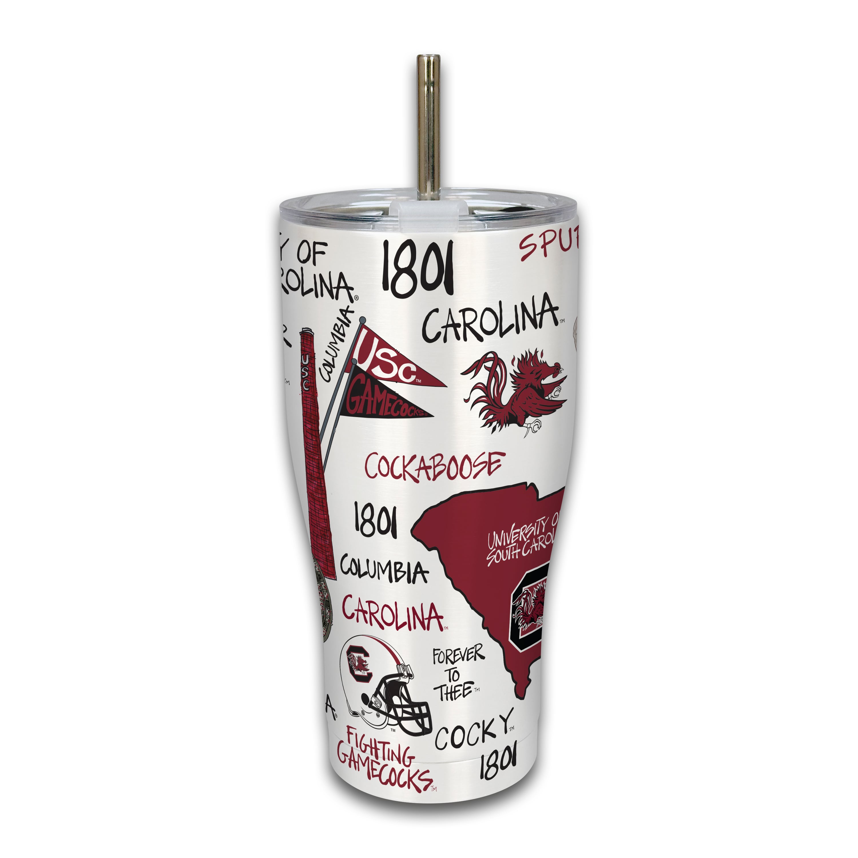 South Carolina Gamecocks 30oz. Icon Metal Tumbler