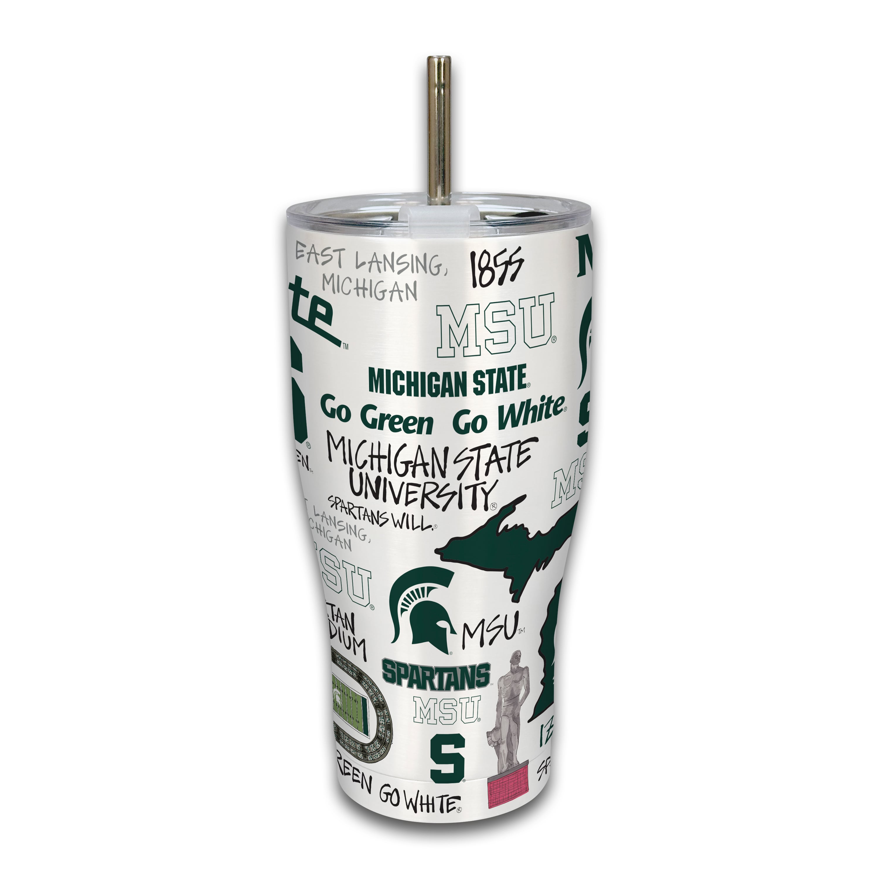 Michigan State Spartans 30oz. Icon Metal Tumbler