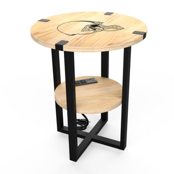 Cleveland Browns 18" Side Table with Charger