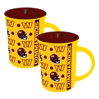 The Memory Company Washington Commanders Two-Pack 15oz. Line Up Ceramic Mugs