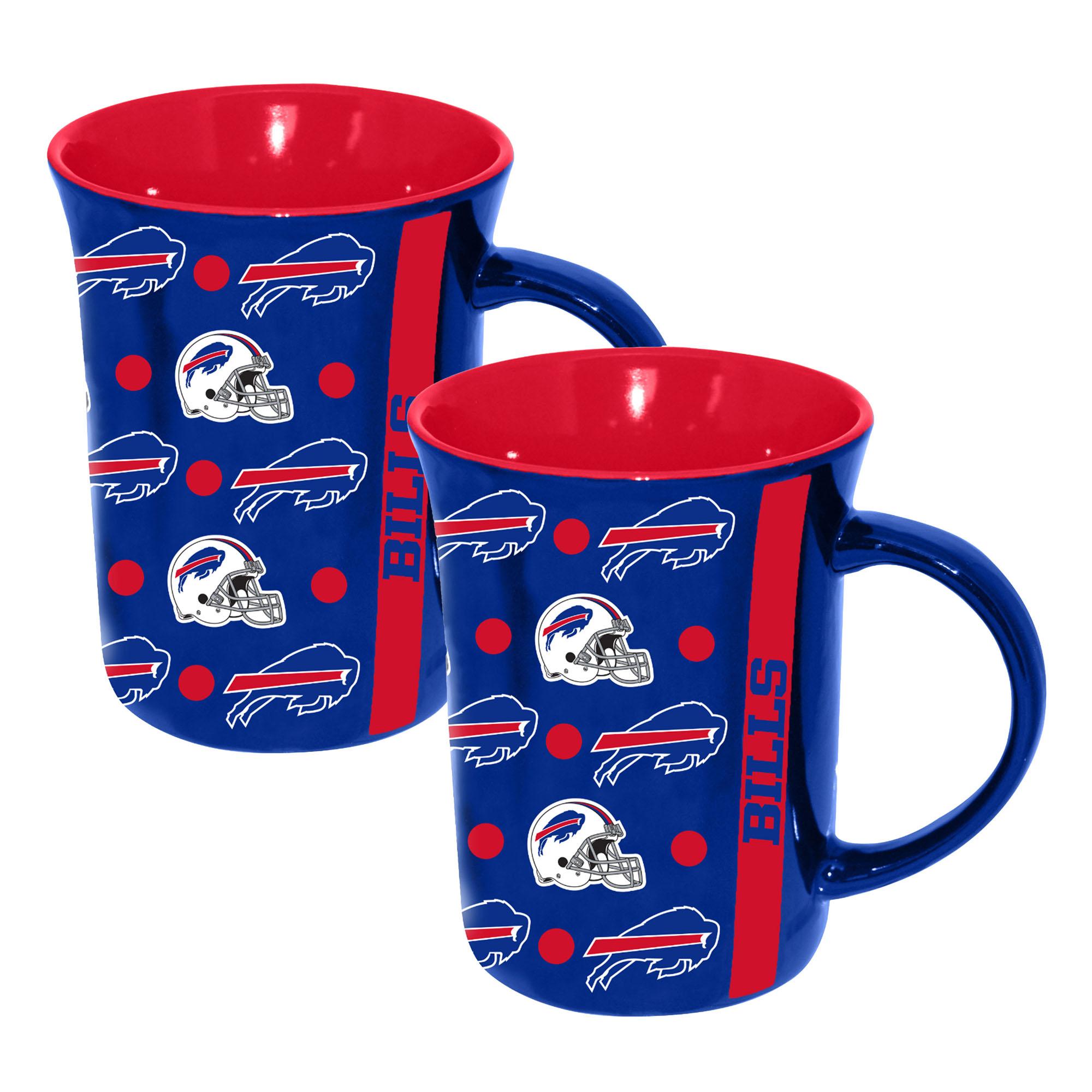 The Memory Company Buffalo Bills Two-Pack 15oz. Line Up Ceramic Mugs The Memory Company Buffalo Bills Two-Pack 15oz. Line Up Ceramic Mugs