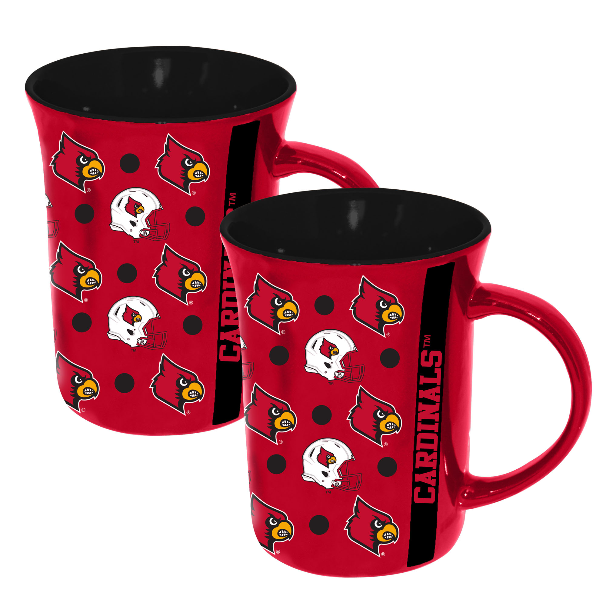 The Memory Company Louisville Cardinals 2-Pack 15oz. Line Up Ceramic Mugs