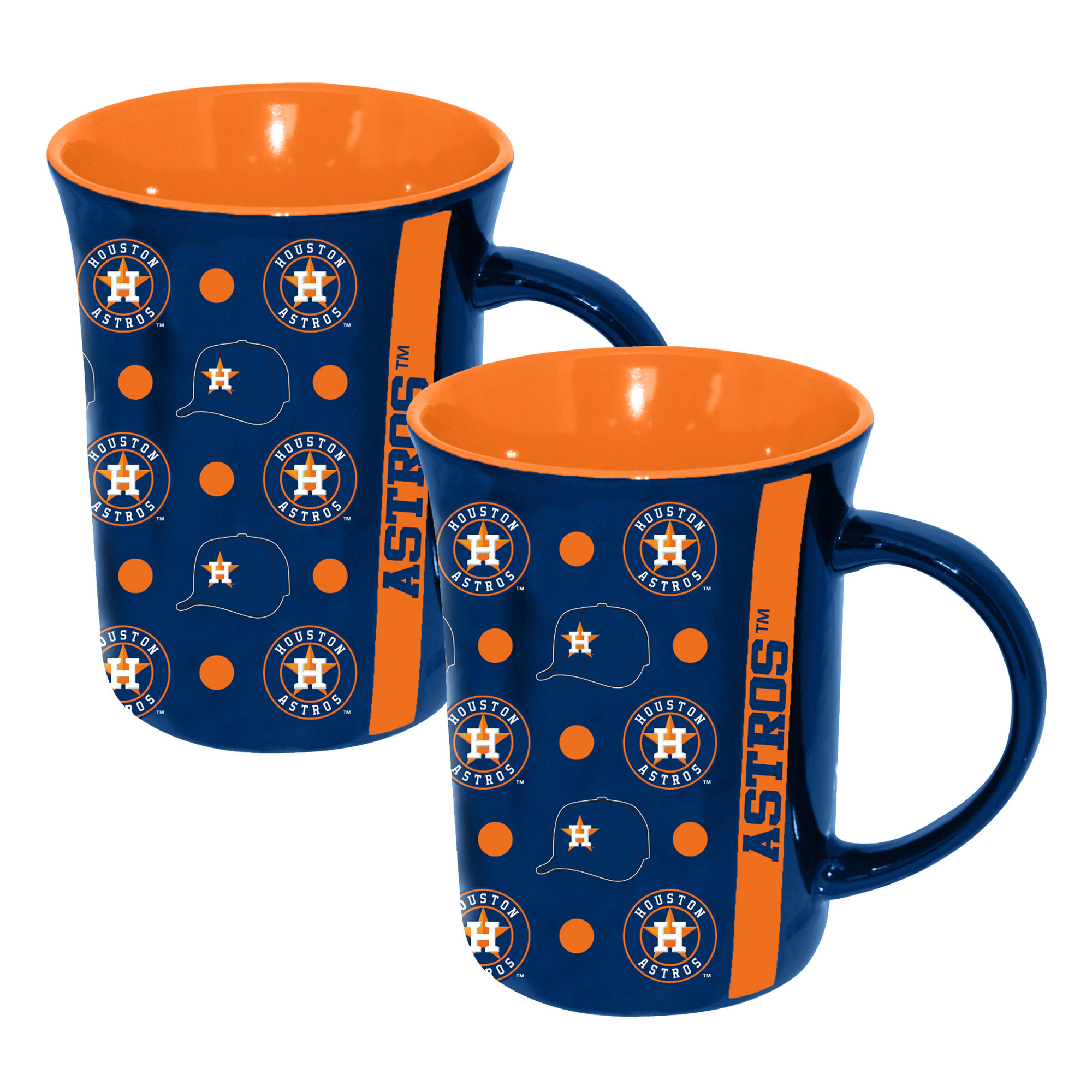 The Memory Company Houston Astros Two-Pack 15oz. Line Up Ceramic Mugs