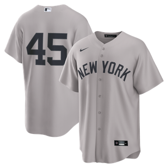 Men's Nike Gerrit Cole Gray New York Yankees Road Replica Jersey