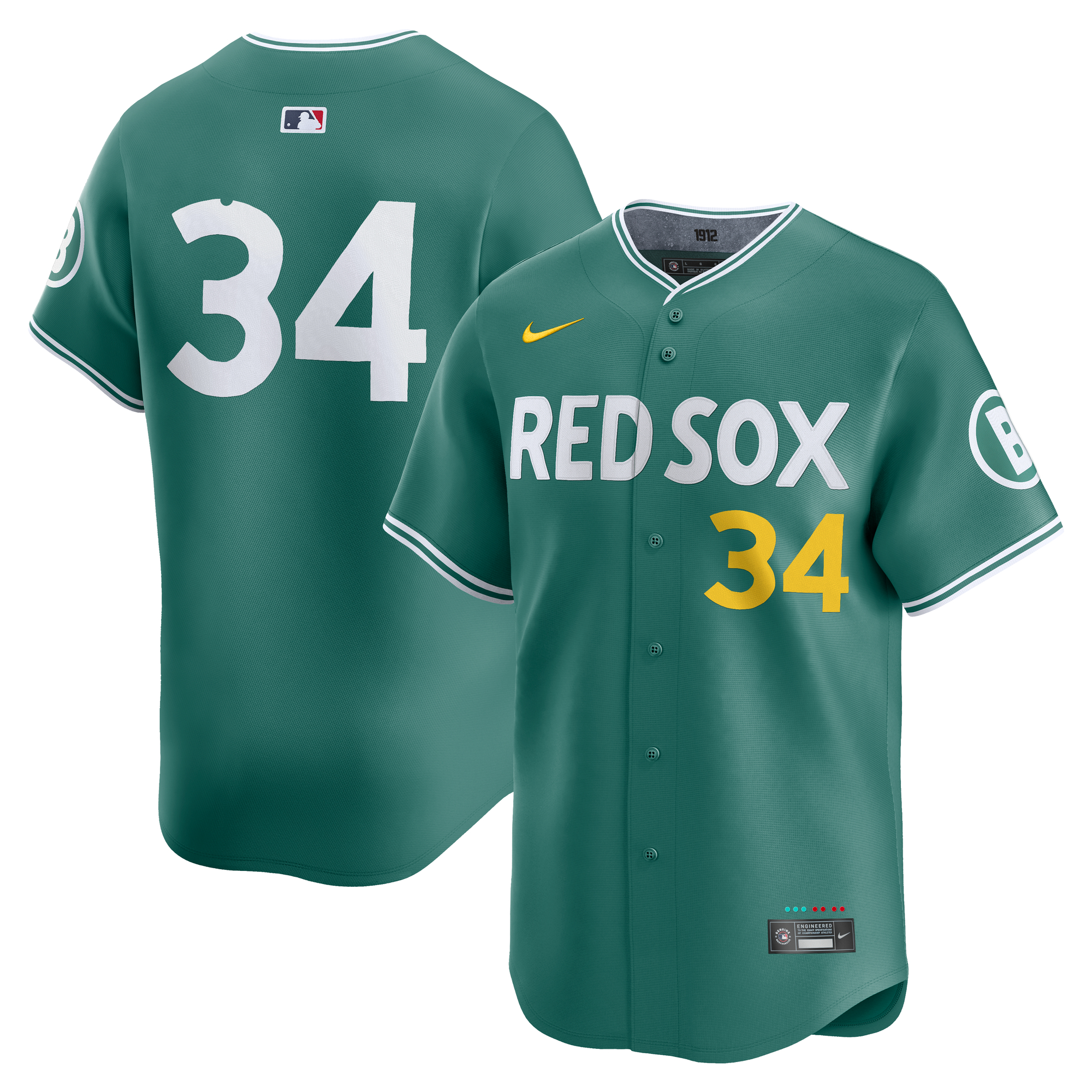 Men's Nike David Ortiz Green Boston Red Sox 2025 City Connect Limited Retired Player Jersey