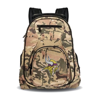 MOJO Minnesota Vikings 19" Camo Premium Laptop Backpack