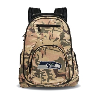 MOJO Seattle Seahawks 19" Camo Premium Laptop Backpack