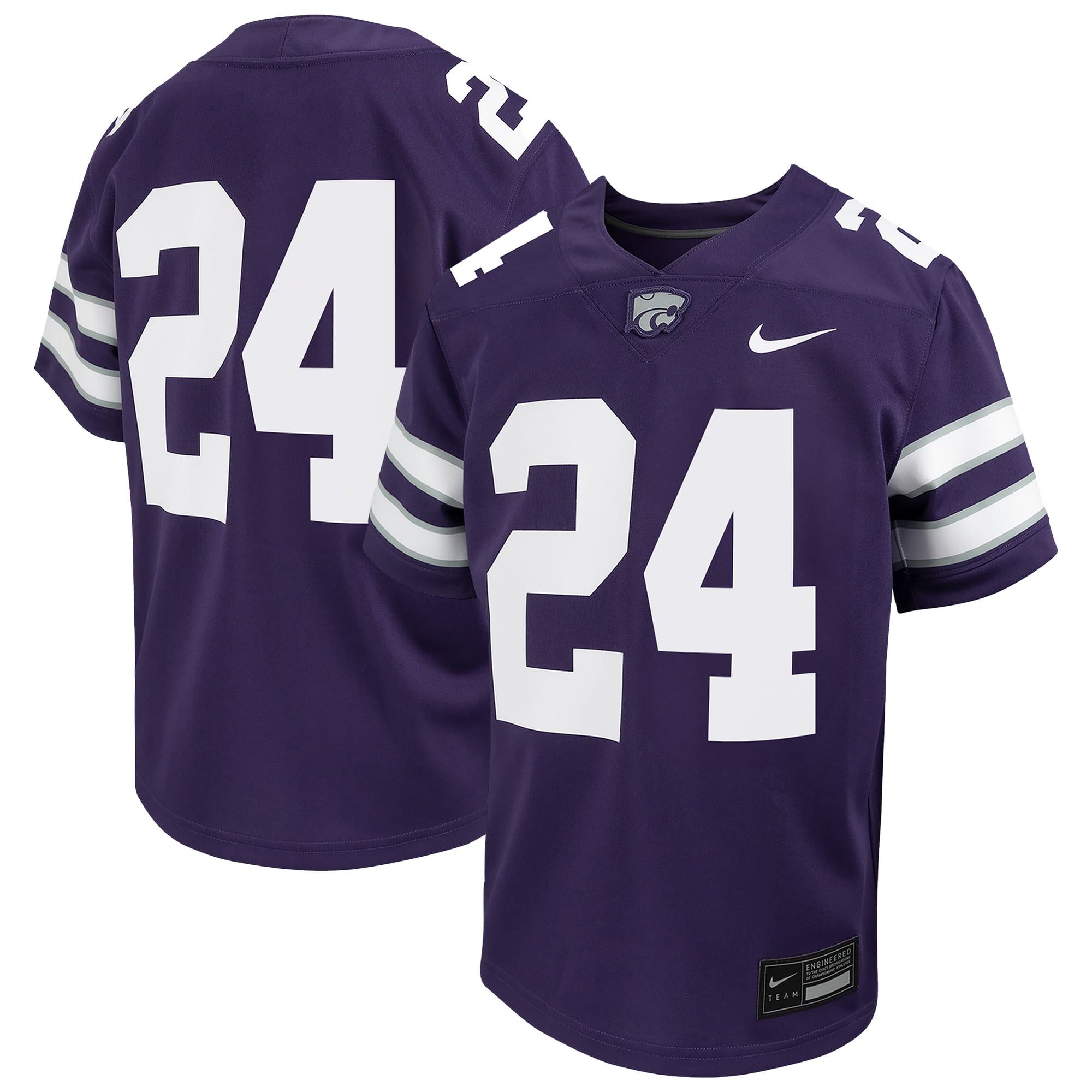 Youth Nike #24 Purple Kansas State Wildcats Untouchable Football Jersey