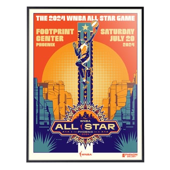 Phenom Gallery 2024 WNBA All-Star Game 18" x 24" Deluxe Framed Serigraph