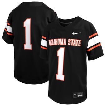 Youth Nike #1  Black Oklahoma State Cowboys Alternate Game Football Jersey