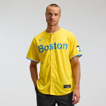 Men's Nike  Gold Boston Red Sox City Connect Limited Jersey