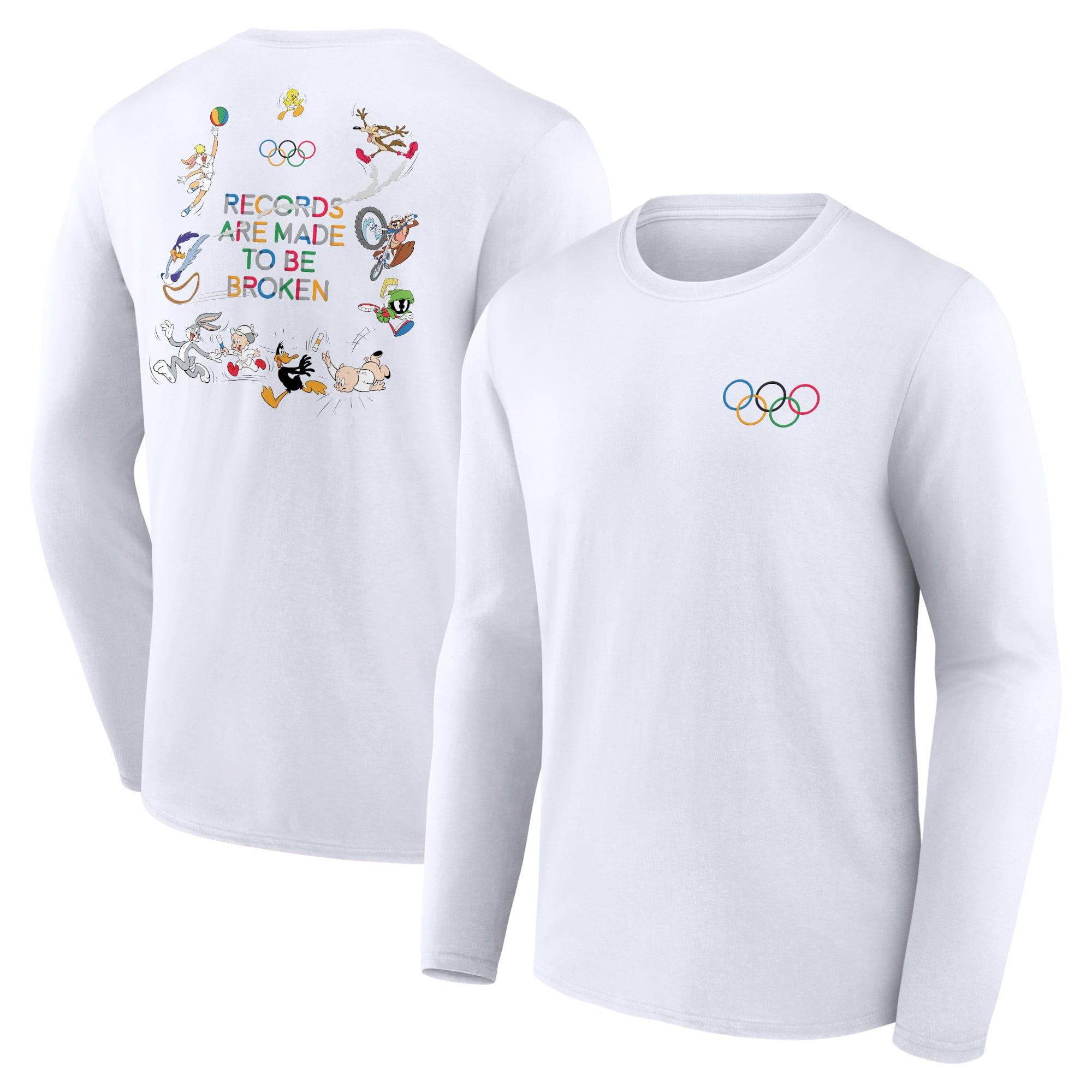 Olimpiadi x Looney Tunes maglia a manica lunga - bianca
