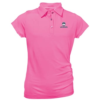 Girls Toddler Garb Light Pink UConn Huskies Brighton Polo