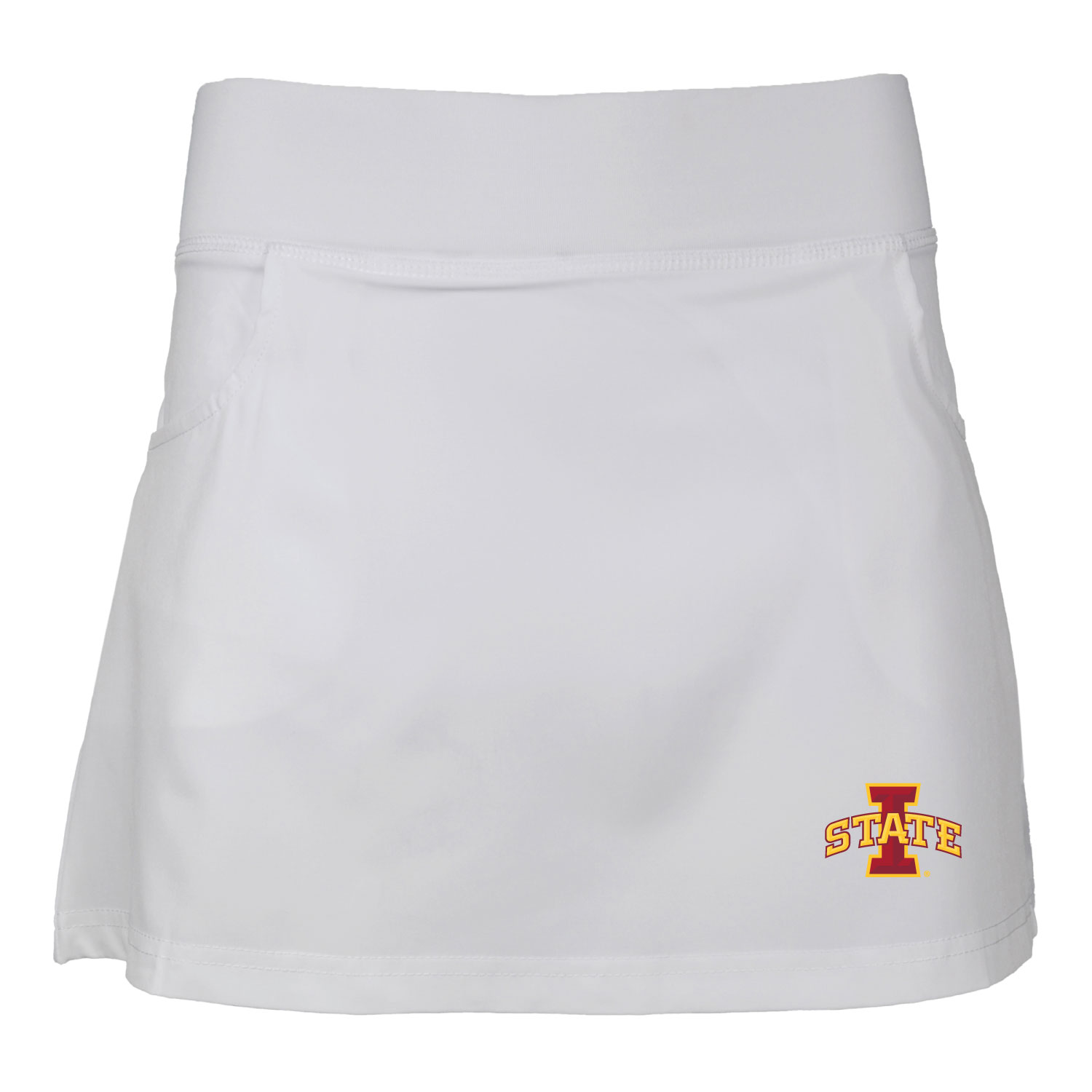 Girls Youth Garb White Iowa State Cyclones Sara Skort