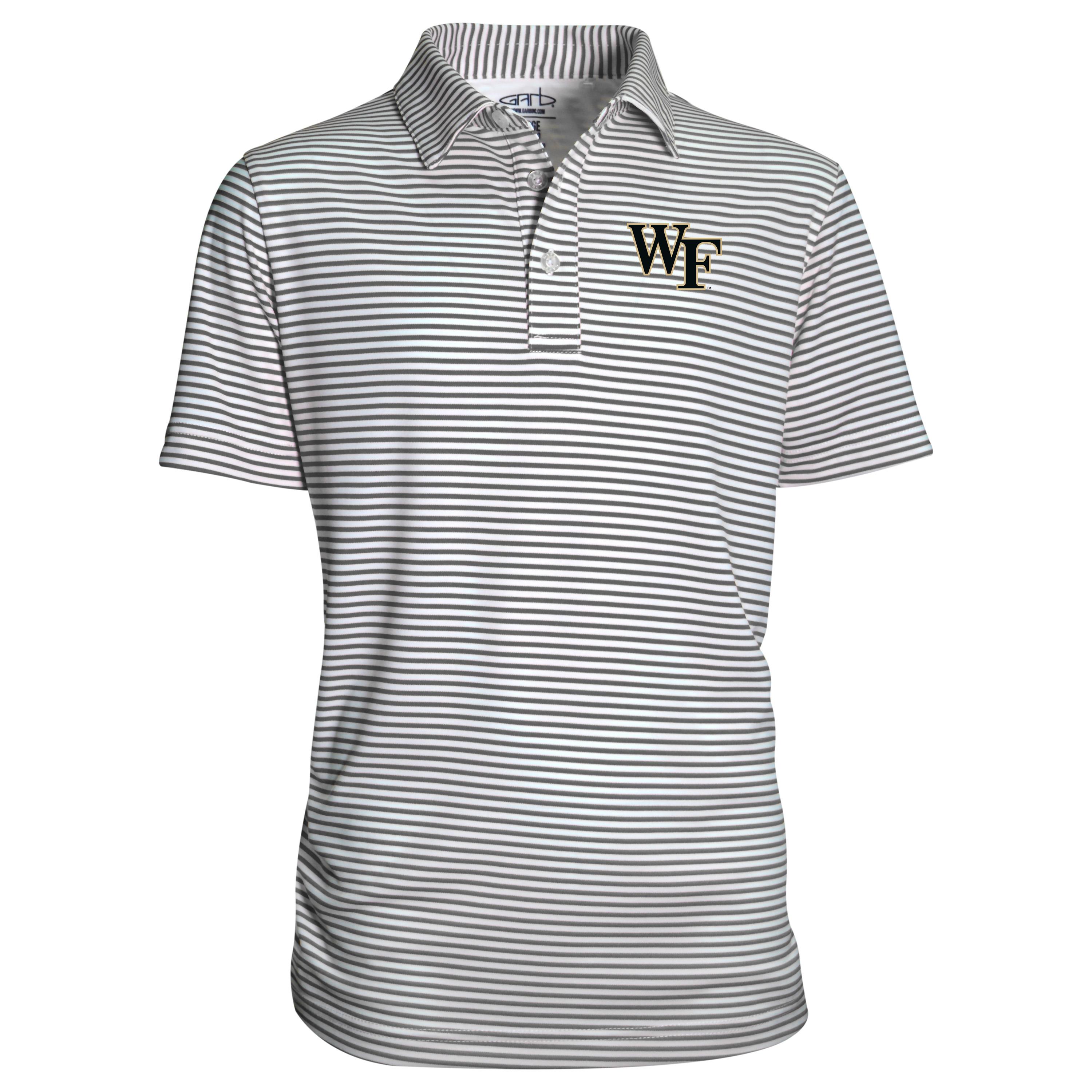 Youth Garb Charcoal Wake Forest Demon Deacons Carson Polo