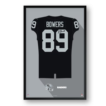 Brock Bowers Las Vegas Raiders Framed 14" x 20" Jersey Art Print