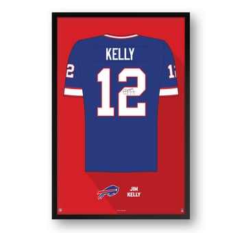 Jim Kelly Buffalo Bills Framed 14" x 20" Retired Jersey Art Print