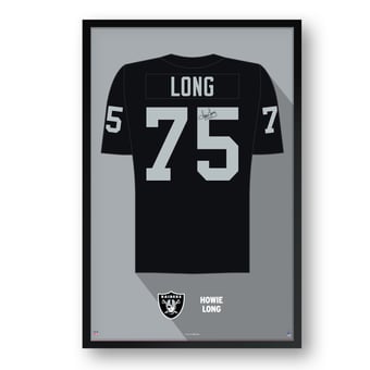 Howie Long Las Vegas Raiders Framed 14" x 20" Retired Jersey Art Print