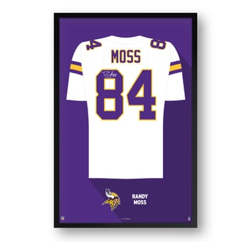 Randy Moss Minnesota Vikings Framed 14" x 20" Retired Jersey Art Print