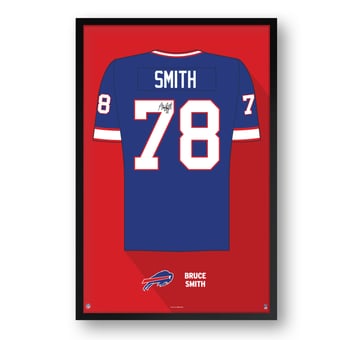 Bruce Smith Buffalo Bills Framed 14" x 20" Retired Jersey Art Print
