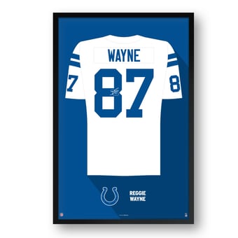 Reggie Wayne Indianapolis Colts Framed 14" x 20" Retired Jersey Art Print