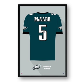 Donovan McNabb Philadelphia Eagles Framed 27" x 39" Retired Jersey Art Print
