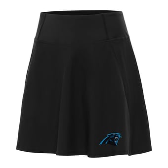 Women's Antigua Black Carolina Panthers Chip Skort