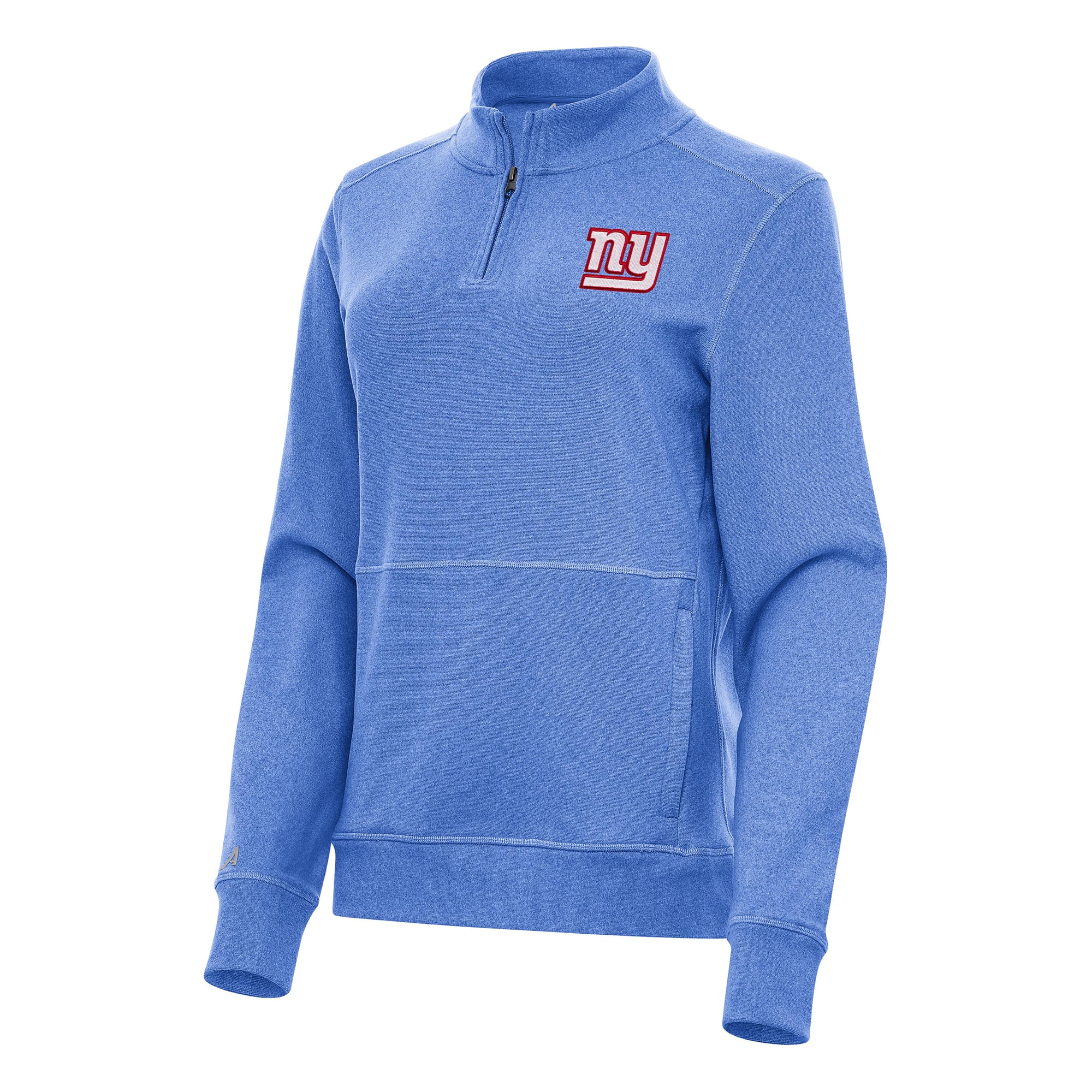 Women’s Antigua Heather Royal New York Giants Crush Quarter-Zip Jacket Women’s Antigua Heather Royal New York Giants Crush Quarter-Zip Jacket