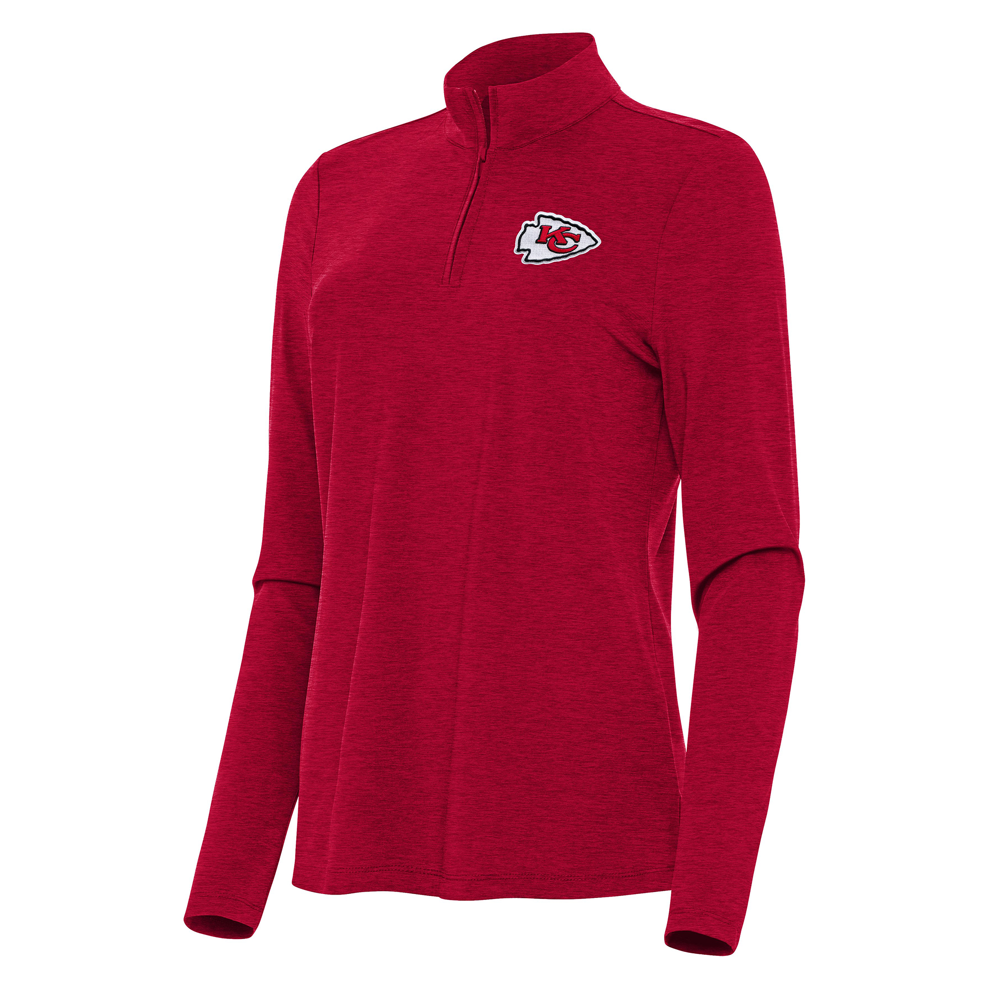 Women’s Antigua Heather Red Kansas City Chiefs Bright Quarter-Zip Sweatshirt Women’s Antigua Heather Red Kansas City Chiefs Bright Quarter-Zip Sweatshirt