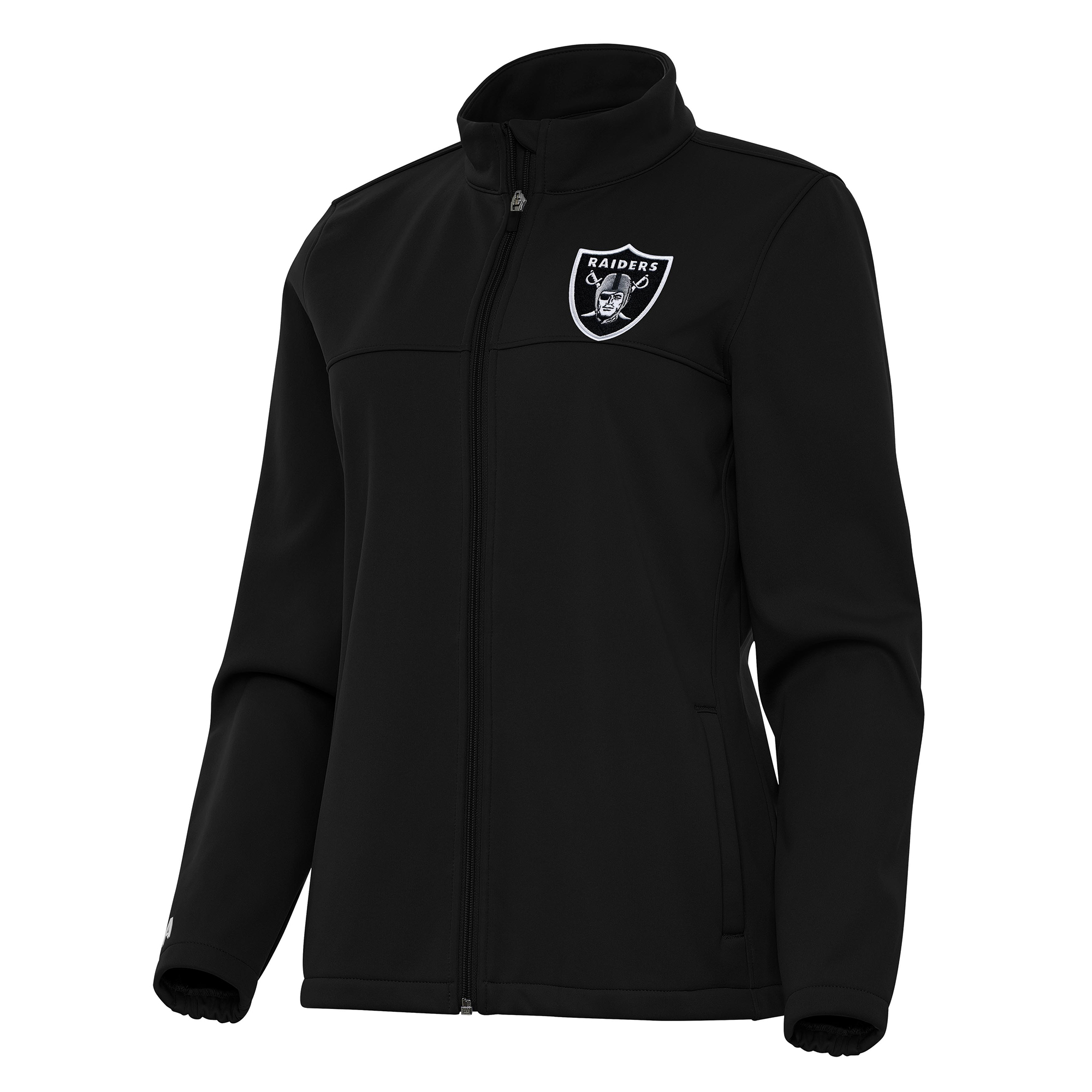 Women’s Antigua Black Las Vegas Raiders Links 2 Golf Full-Zip Jacket Women’s Antigua Black Las Vegas Raiders Links 2 Golf Full-Zip Jacket