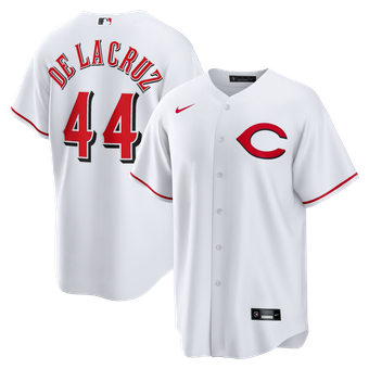 Men's Nike Elly De La Cruz White Cincinnati Reds Alternate 2 Replica Jersey