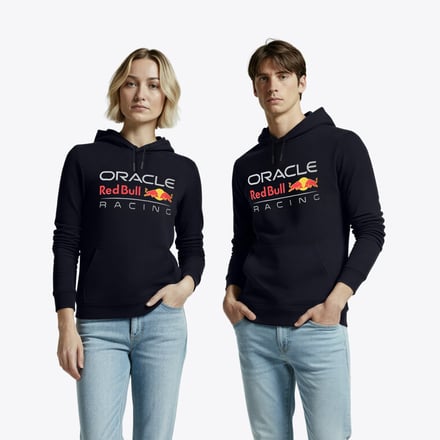 Red Bull Racing Core Logo Hooded Sweat - Navy - Unisex