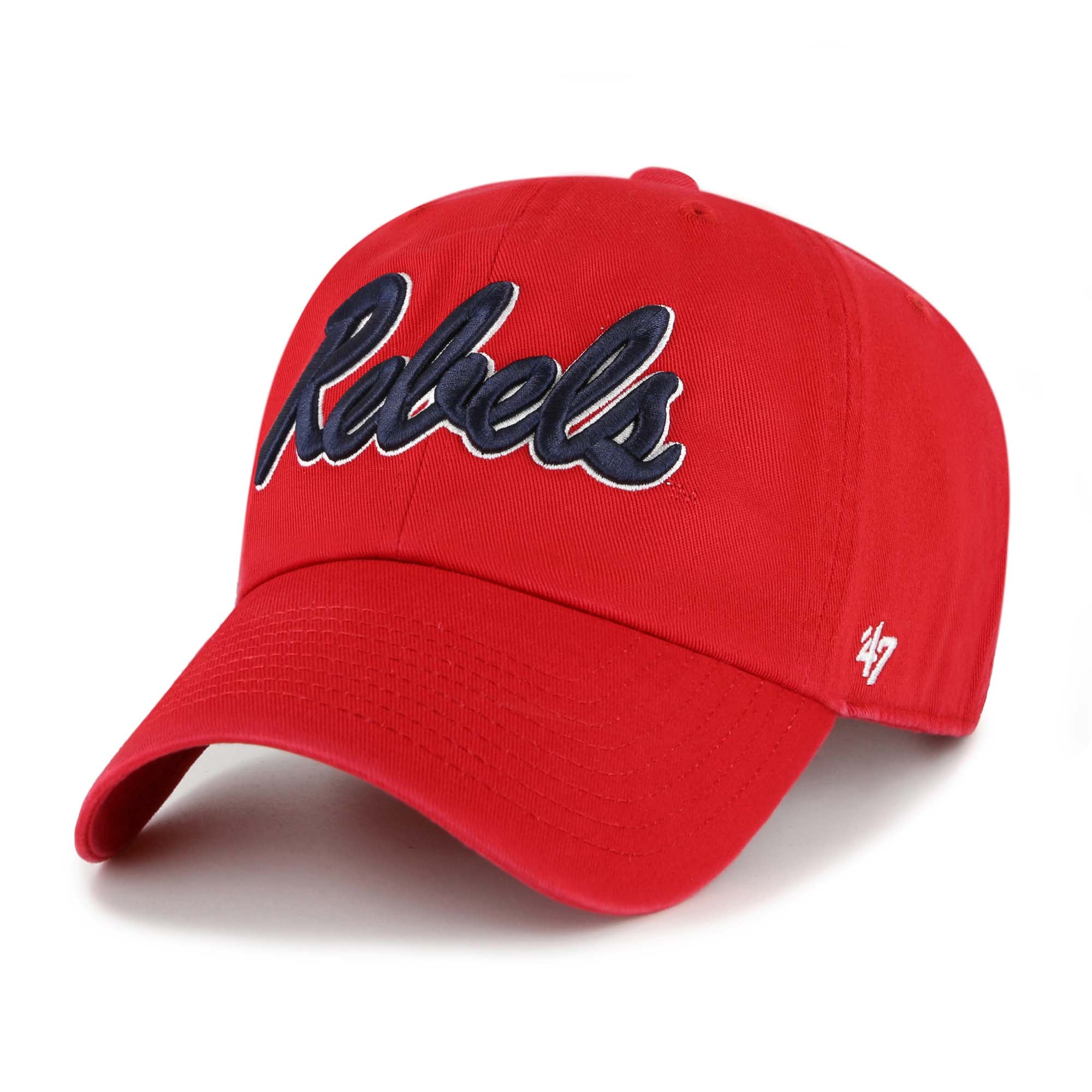 Unisex '47  Ole Miss Rebels Red Clean Up Adjustable Hat