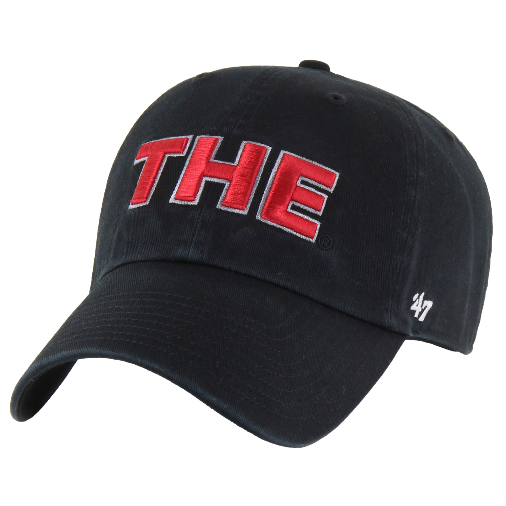 Men's '47 Black Ohio State Buckeyes Clean Up Adjustable Hat
