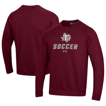 Men's Under Armour Maroon Texas Southern Tigers Soccer Rival Fleece Raglan Pullover Sweatshirt
