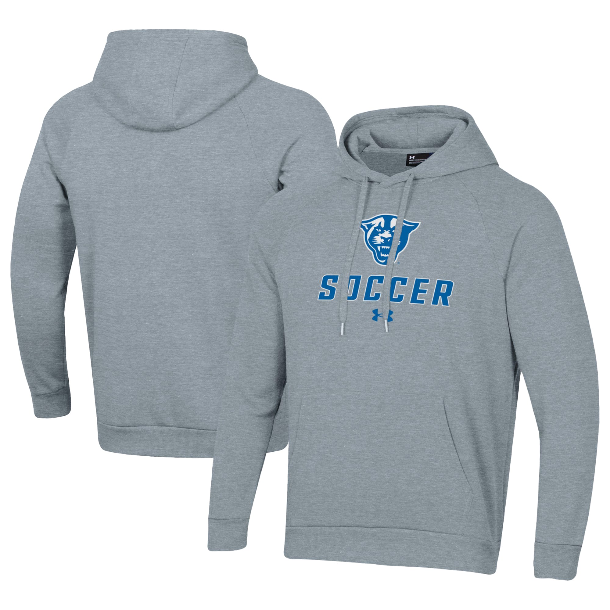 Men's Under Armour Gray Georgia State Panthers Rival Fleece Pullover Hoodie