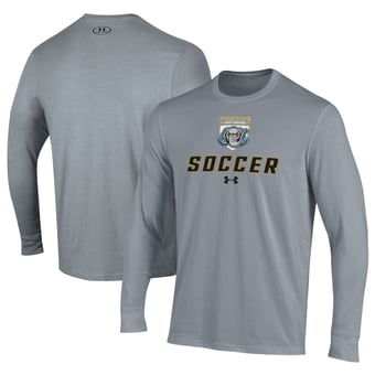 Men's Under Armour Gray Purdue Fort Wayne Mastodons Soccer Performance Long Sleeve T-Shirt