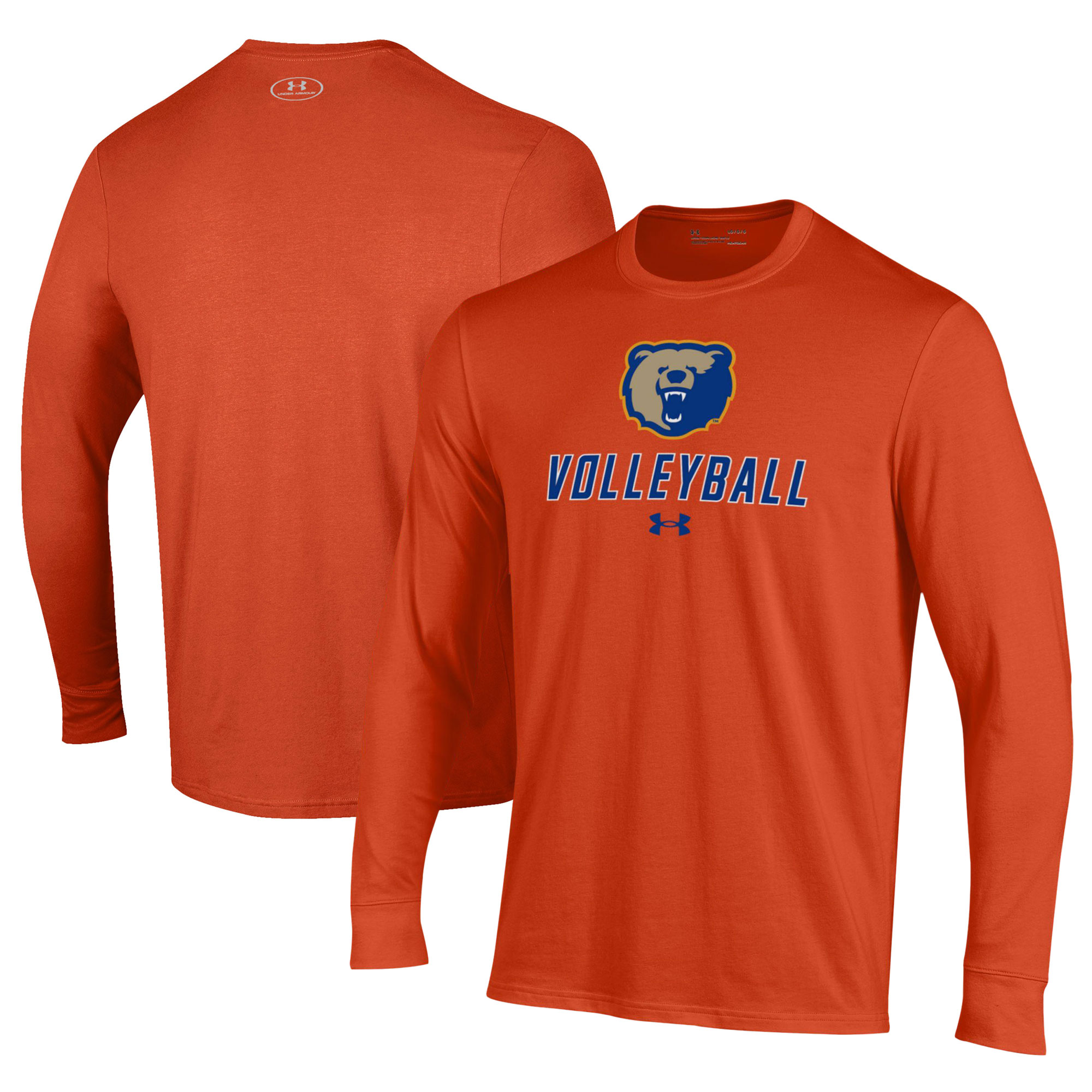Men's Under Armour Orange Morgan State Bears Volleyball Performance Long Sleeve T-Shirt